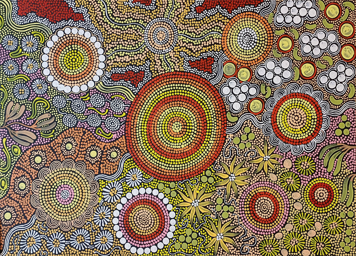 Aboriginal Painting - Budgerigar Dreaming