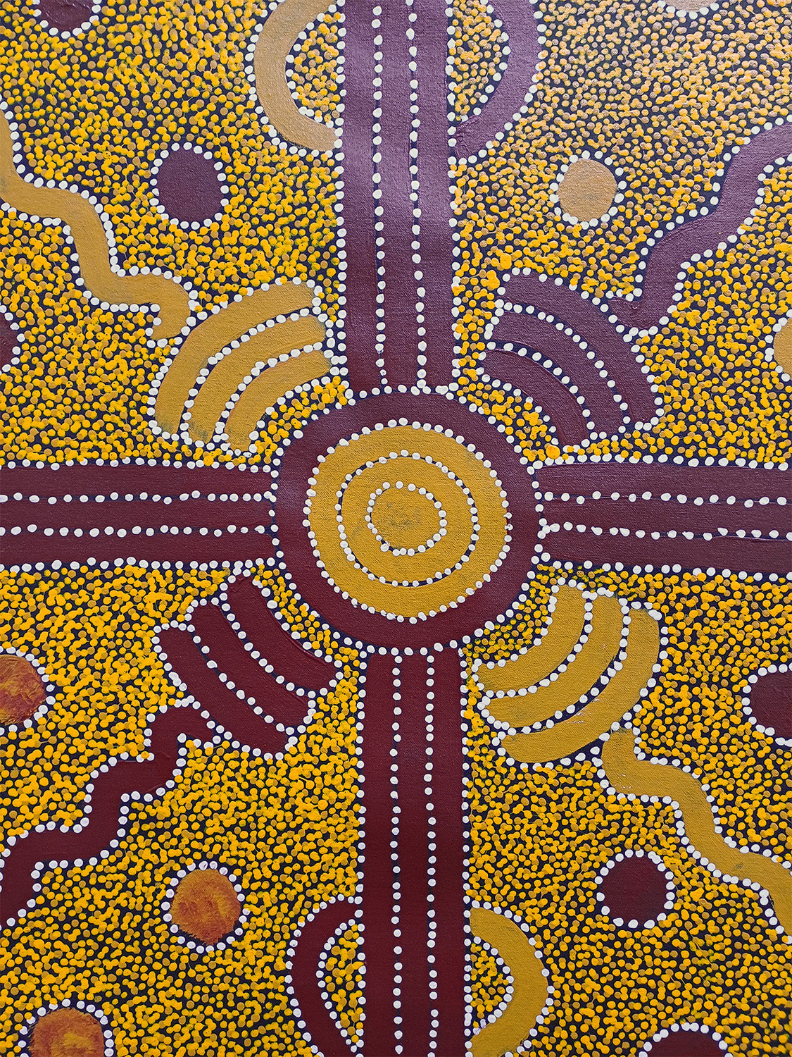 Aboriginal Painting - Campsite Dreaming