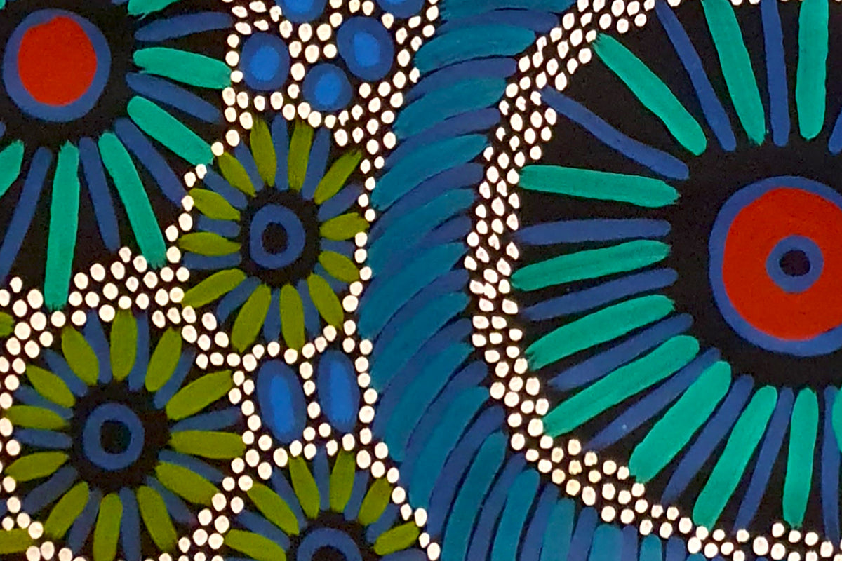 Aboriginal Painting - Yam Seeds Dreaming