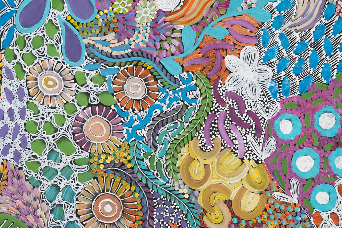 Aboriginal Painting - Alpar (Rat Tail plant)