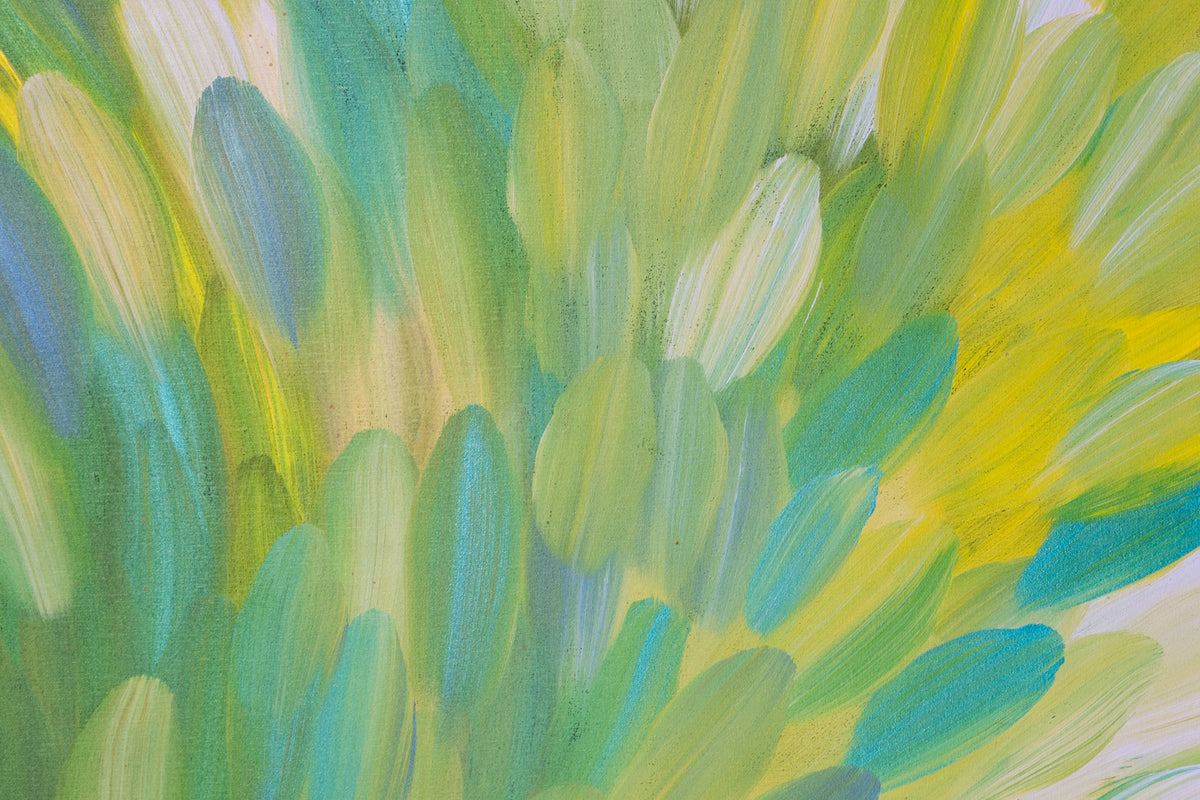 Aboriginal Painting - Big Medicine Leaves Dreaming