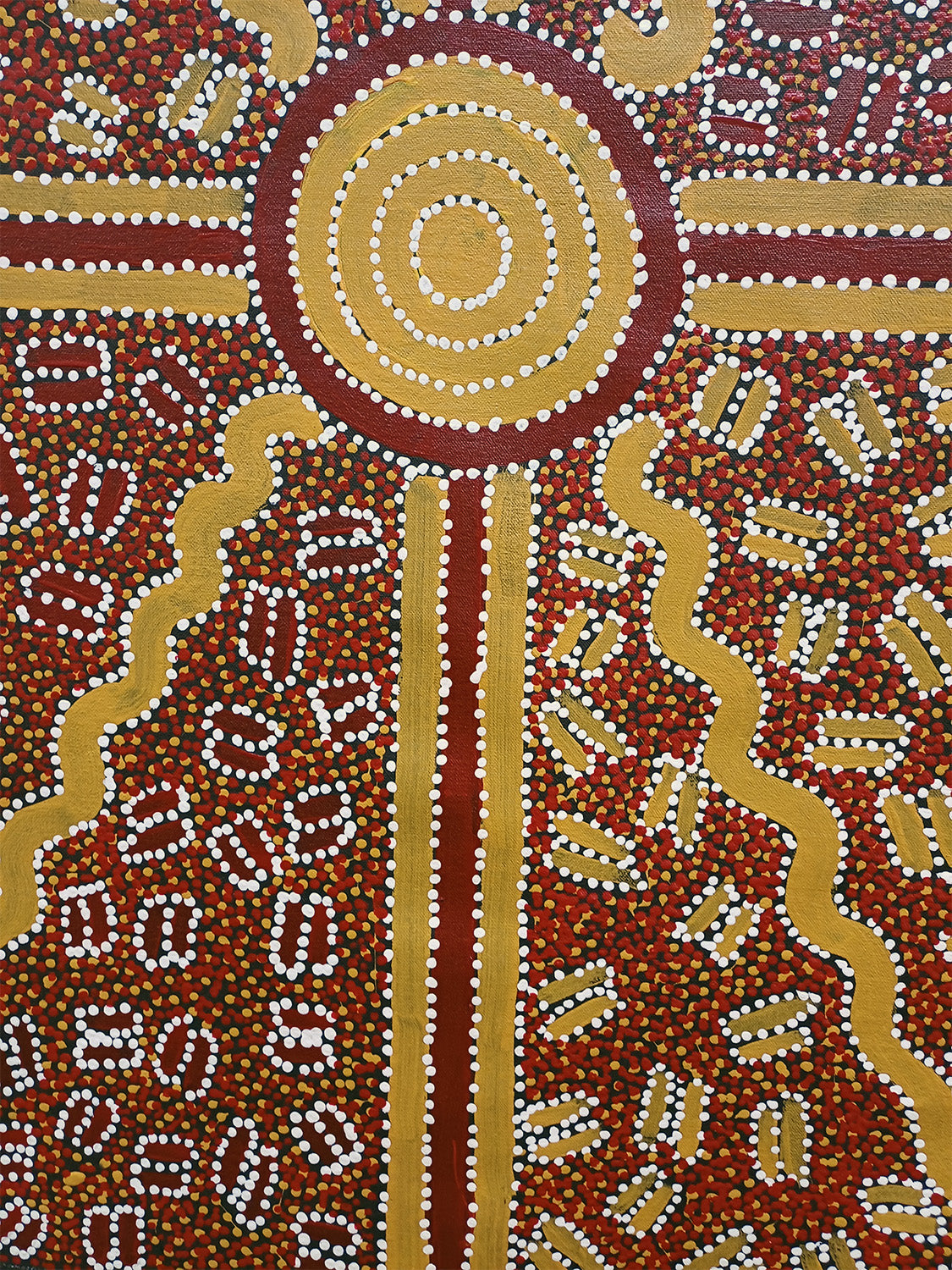 Aboriginal Painting - Campsite Dreaming
