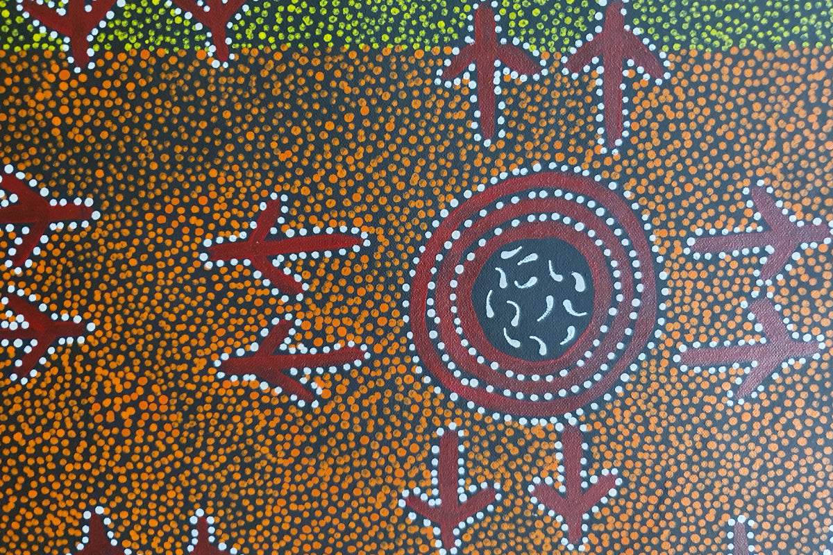 Aboriginal Painting -Kangaroo Dreaming