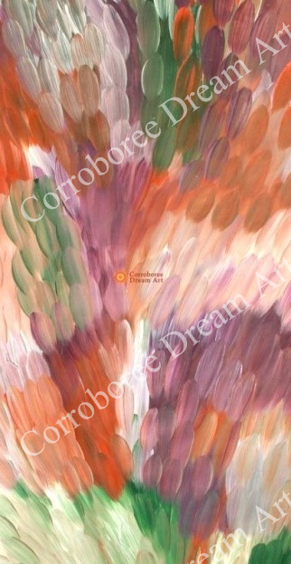 Aboriginal Painting - Big Medicine Leaves