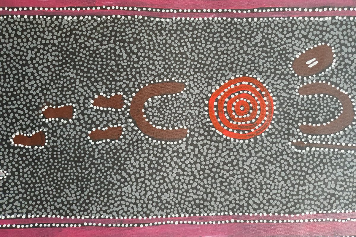 Aboriginal Painting - Love Story Dreaming