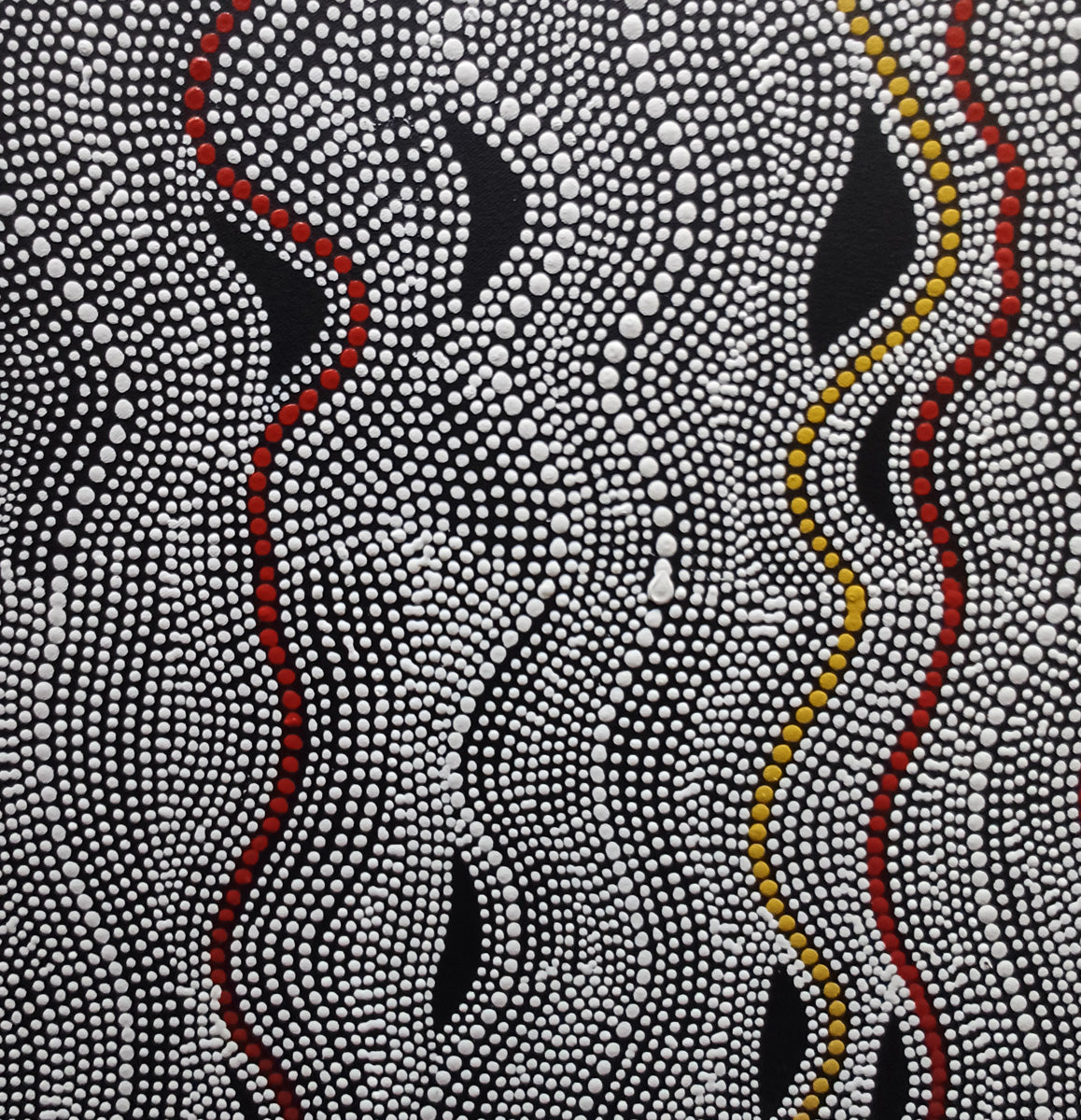 Aboriginal Painting - Sand Dune and Claypens