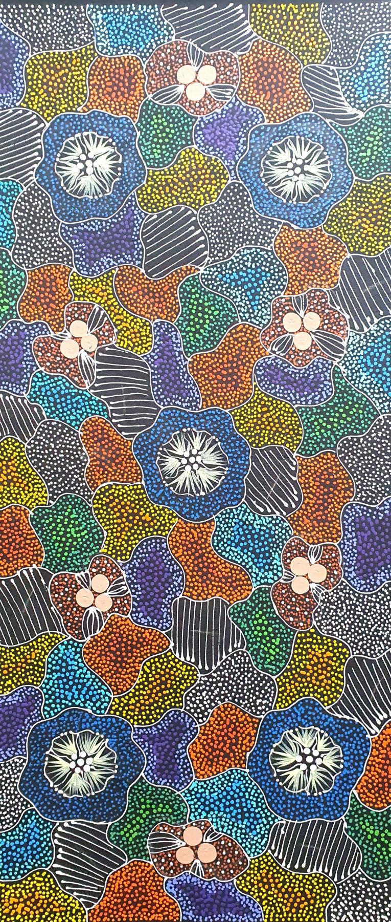 Aboriginal Painting - Wild Bush Flowers