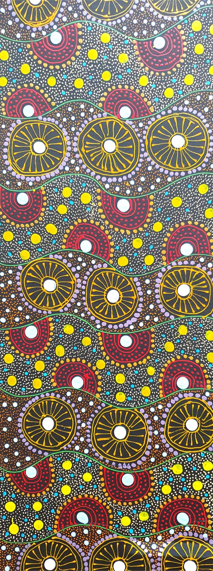 Aboriginal Painting - Wild Bush Flowers