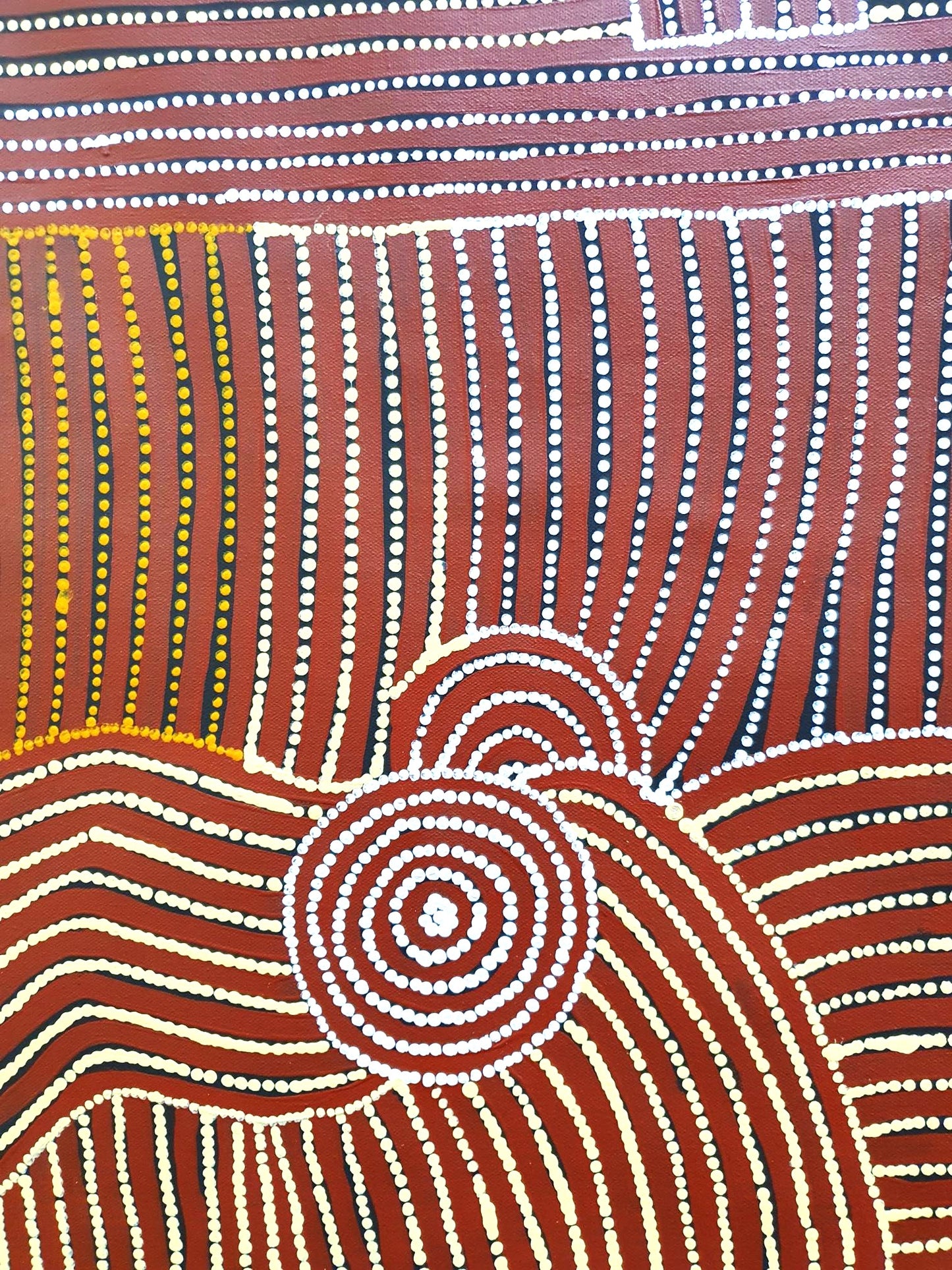 Aboriginal Painting - Tjilkamata Tjukurrpa (Echidna Dreaming)