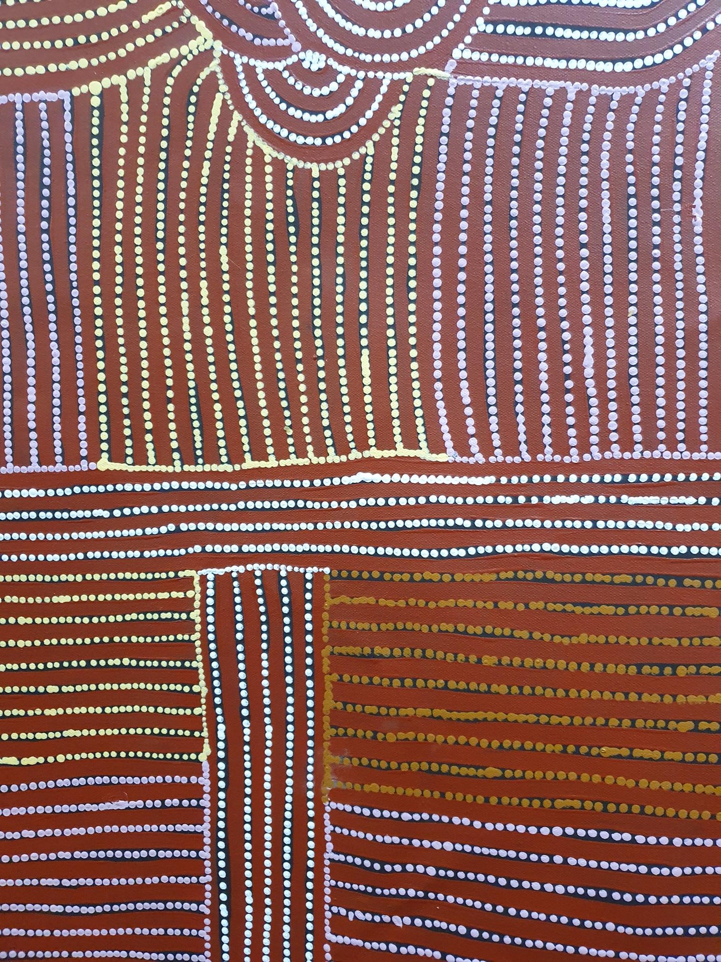 Aboriginal Painting - Tjilkamata Tjukurrpa (Echidna Dreaming)