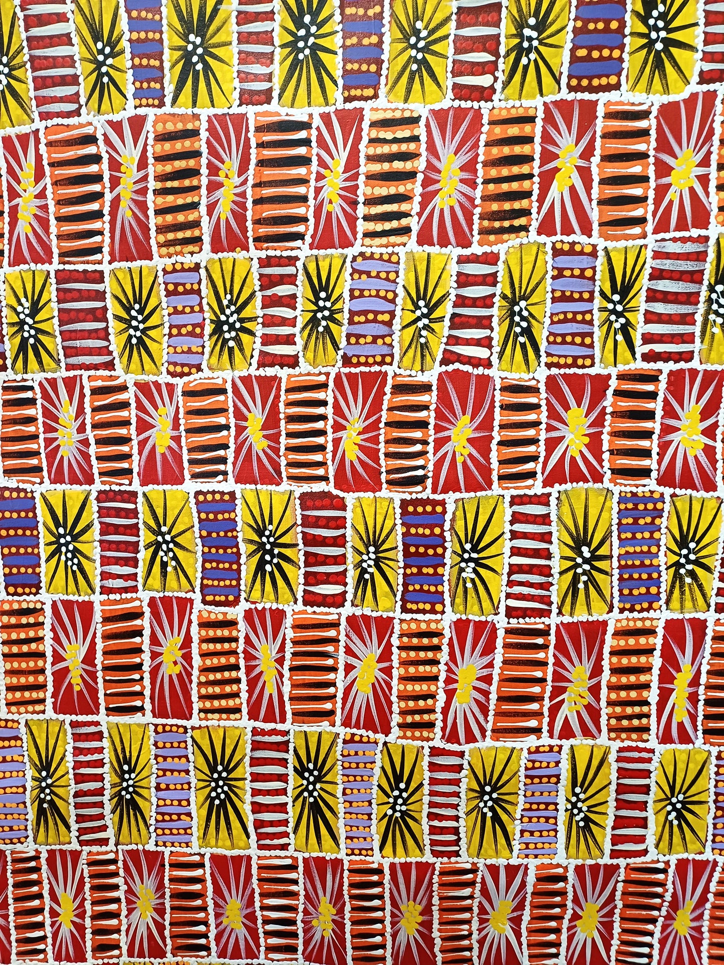 Aboriginal Painting - Wild Bush Honey Flowers