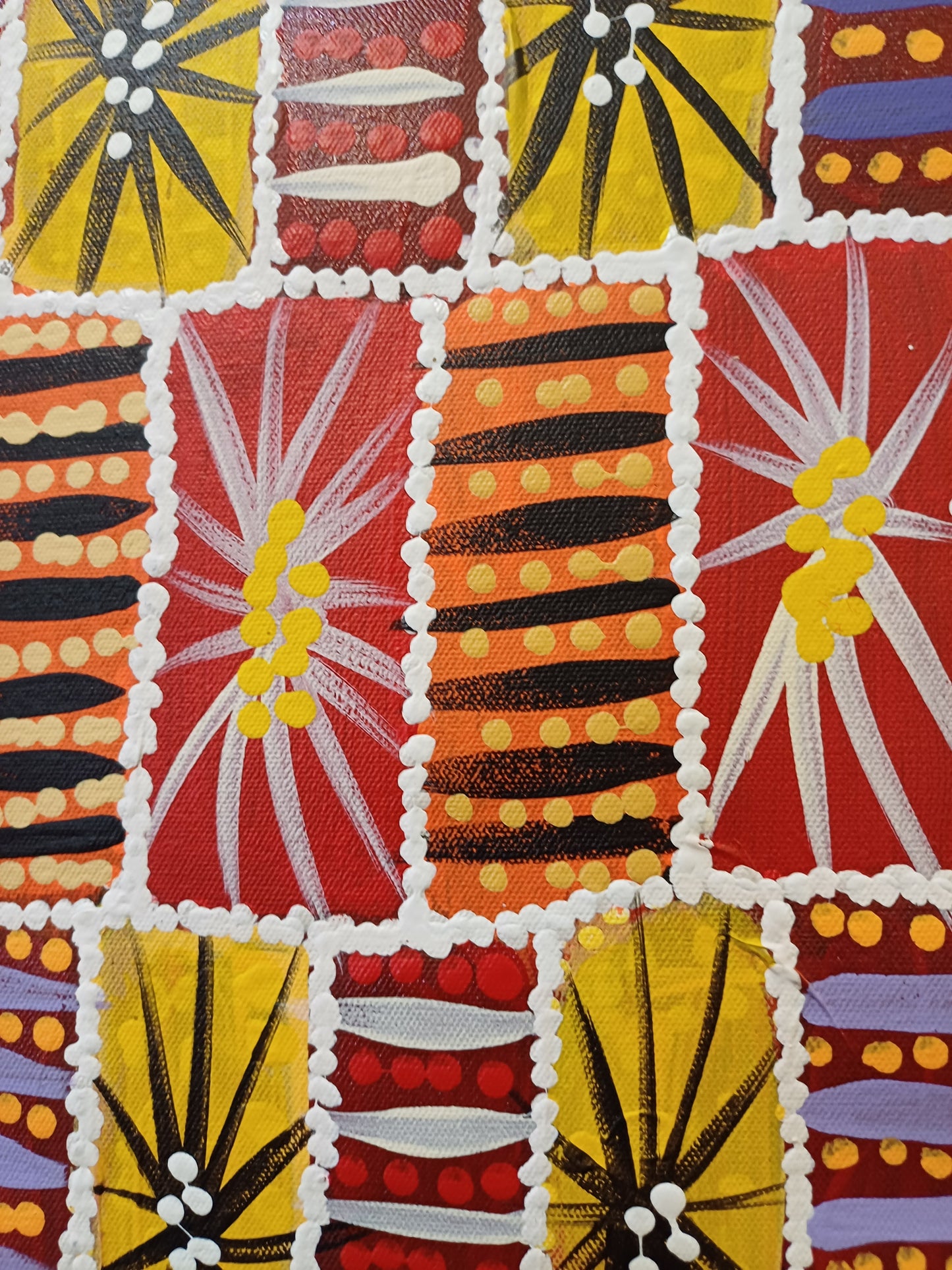 Aboriginal Painting - Wild Bush Honey Flowers