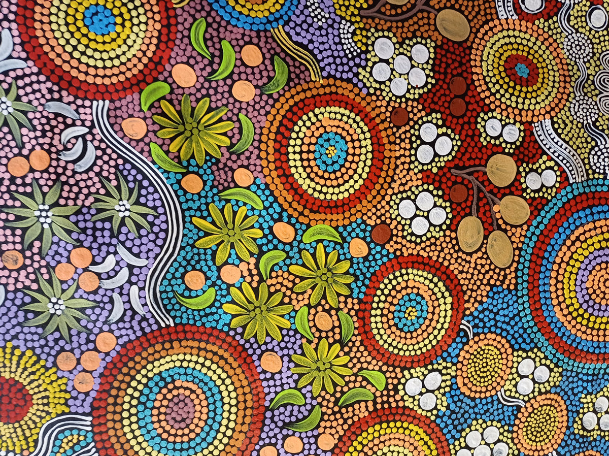 Aboriginal Painting - Budgerigar Dreaming