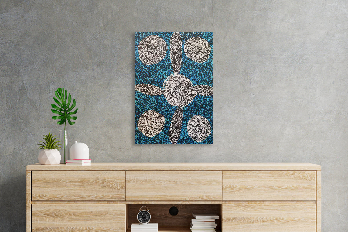 Aboriginal Painting - Alparra Seeds