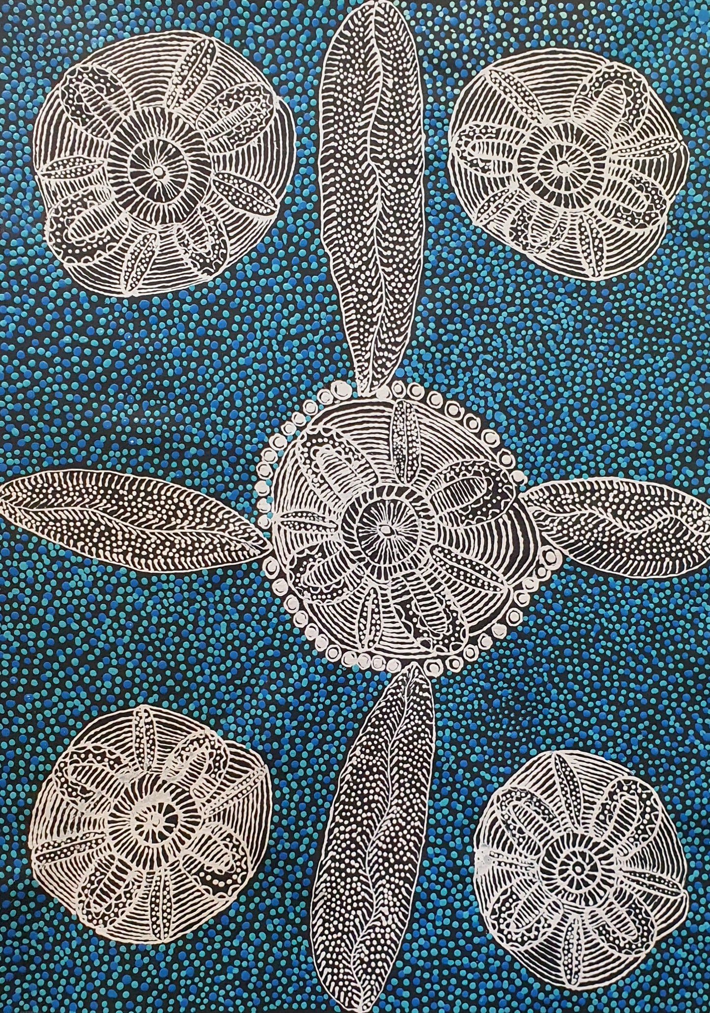 Aboriginal Painting - Alparra Seeds