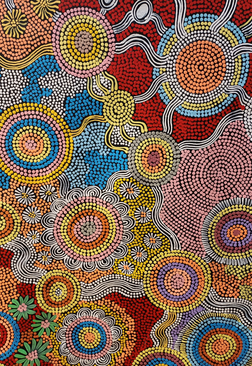Aboriginal Painting - Budgerigar Dreaming