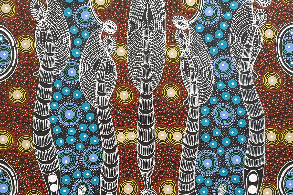 Aboriginal Painting - Dreaming Sisters