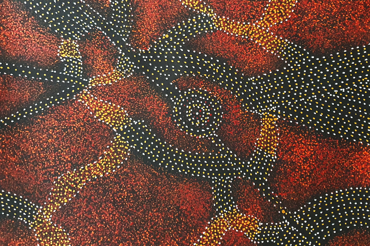 Aboriginal Painting - Bush Plum Dreaming