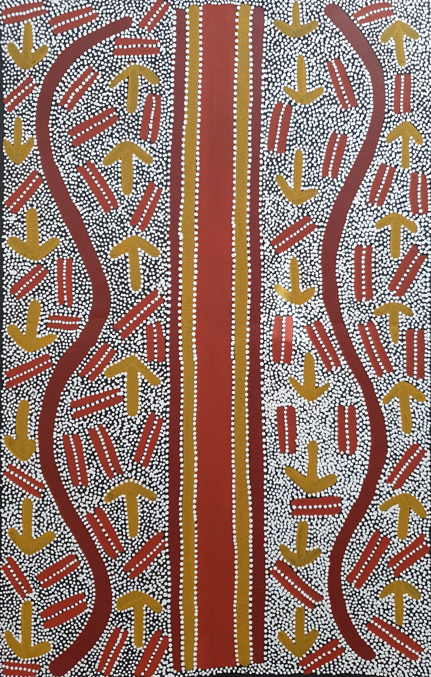 Aboriginal Painting - Ahakeye Bush Plum Dreaming