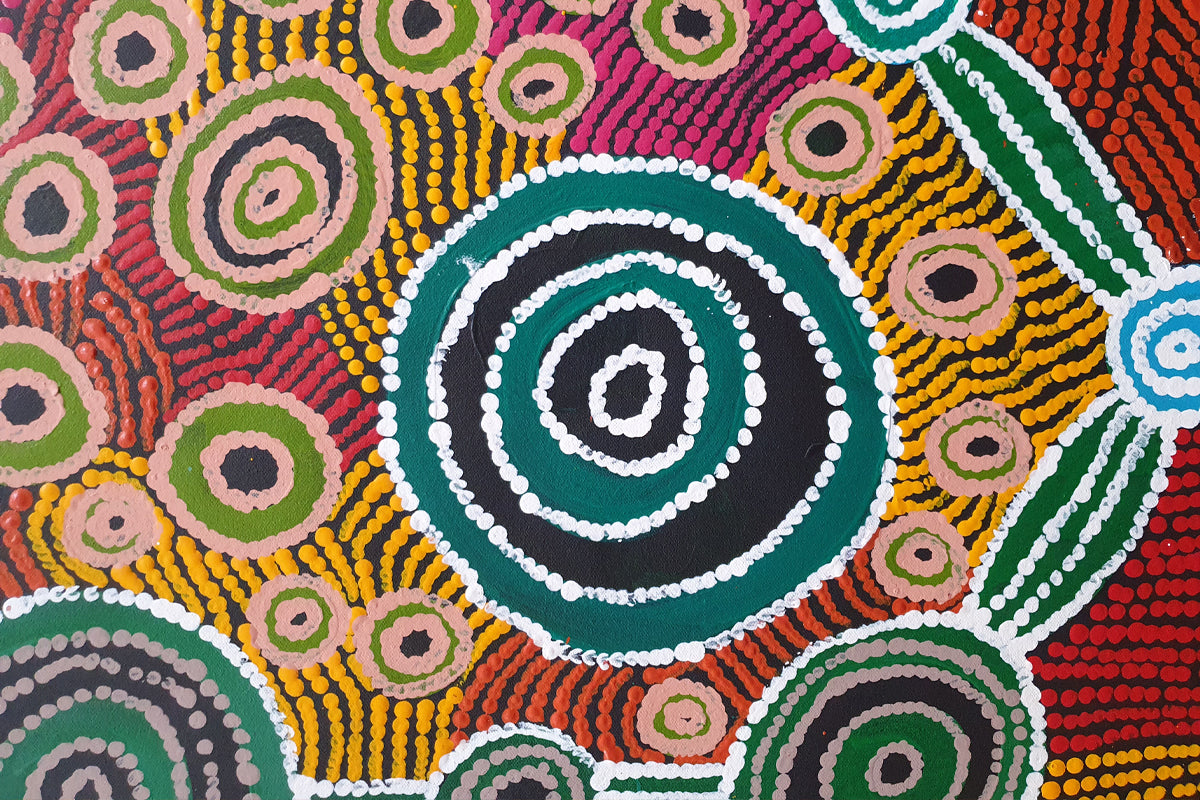 Aborignal Painting - Rock/Water Holes
