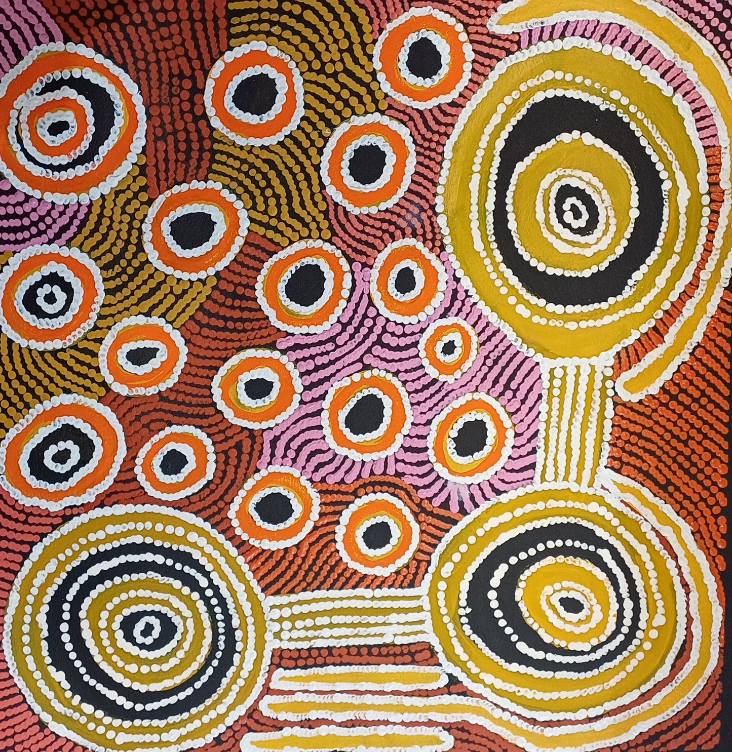 Aboriginal Painting - Rock Water Holes