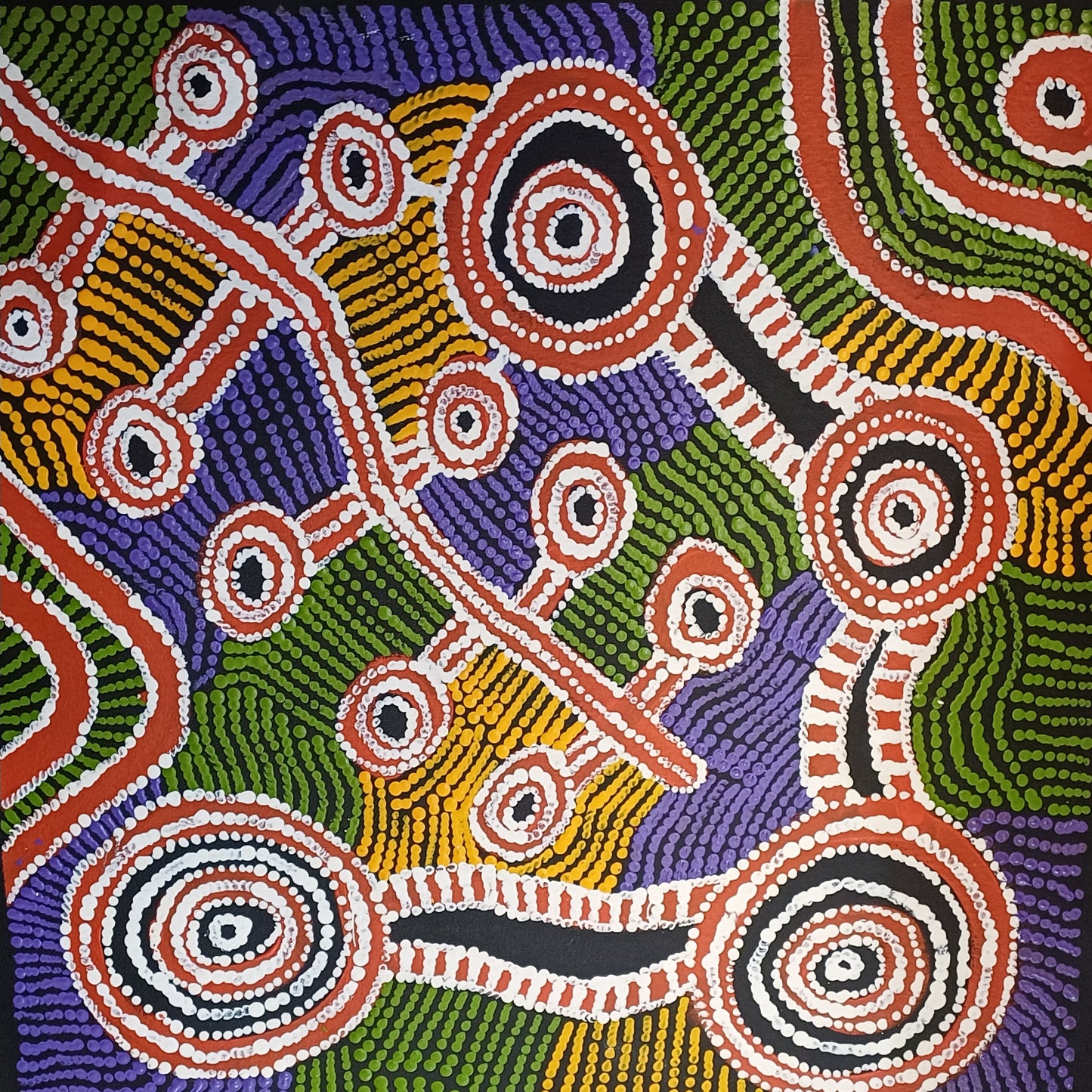Aboriginal Painting - Rock Water Holes