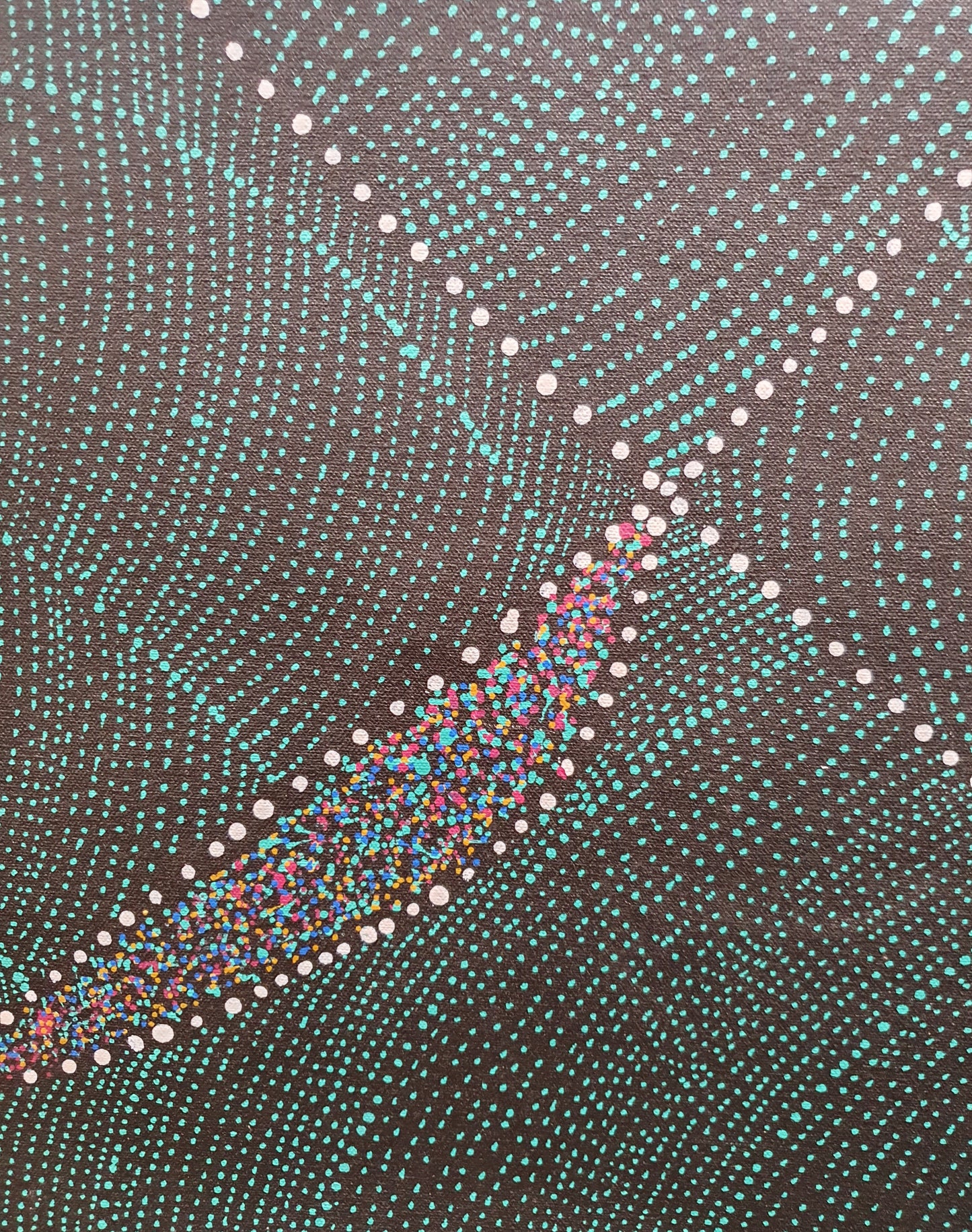 Aboriginal Painting - Mountain Devil Lizard (Thorny Devil Lizard)