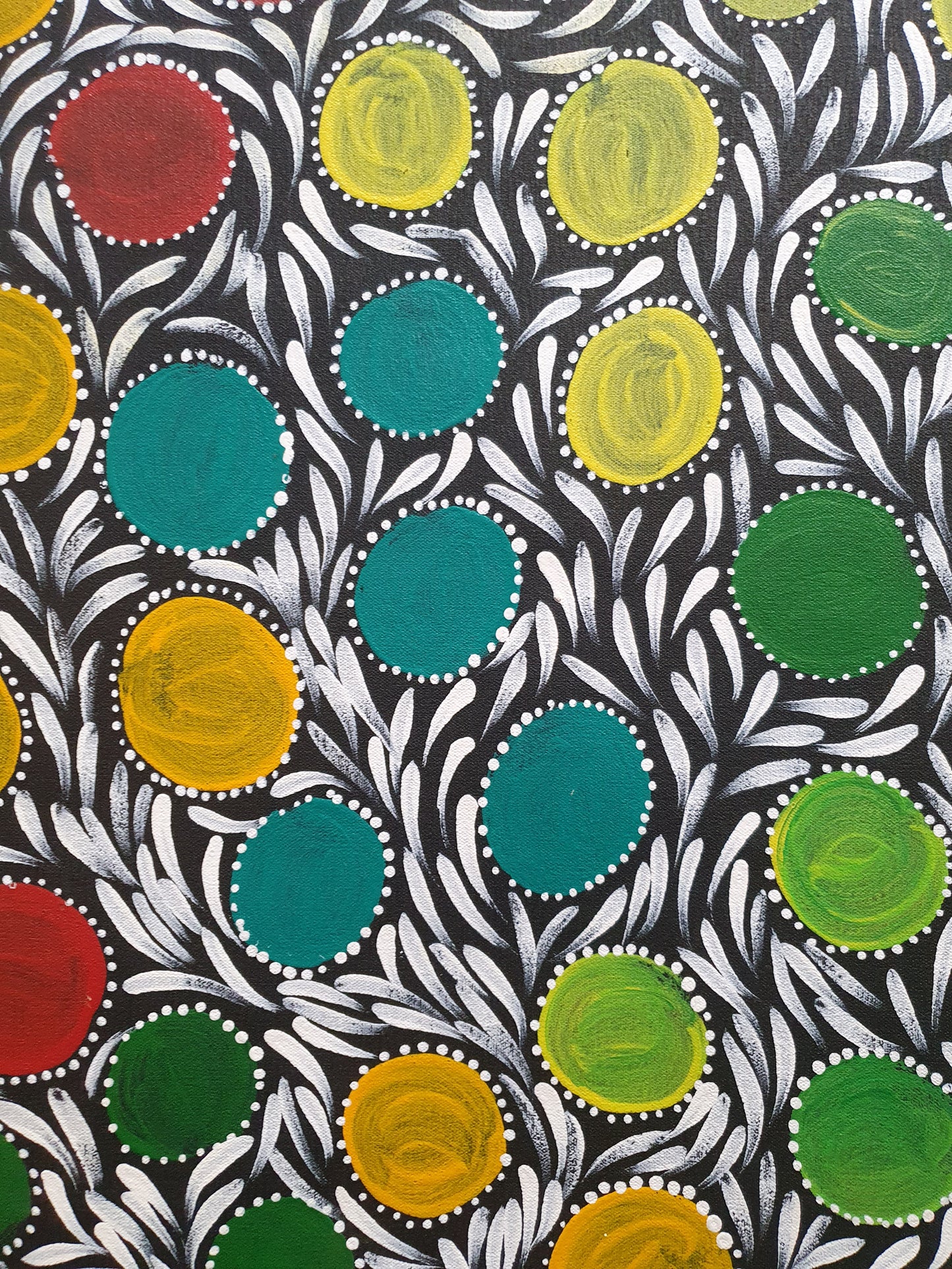 Aboriginal Painting - Wild Flowers