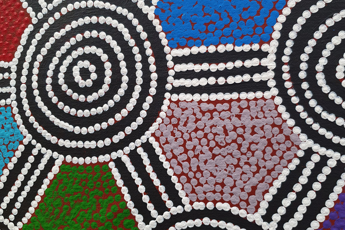 Aboriginal Painting - Blue Tongue Lizard
