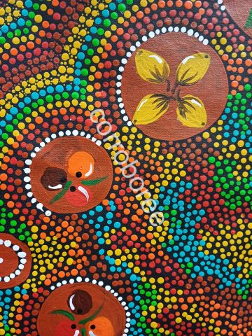 Aboriginal Painting - Bush Berries - Bush Tucker