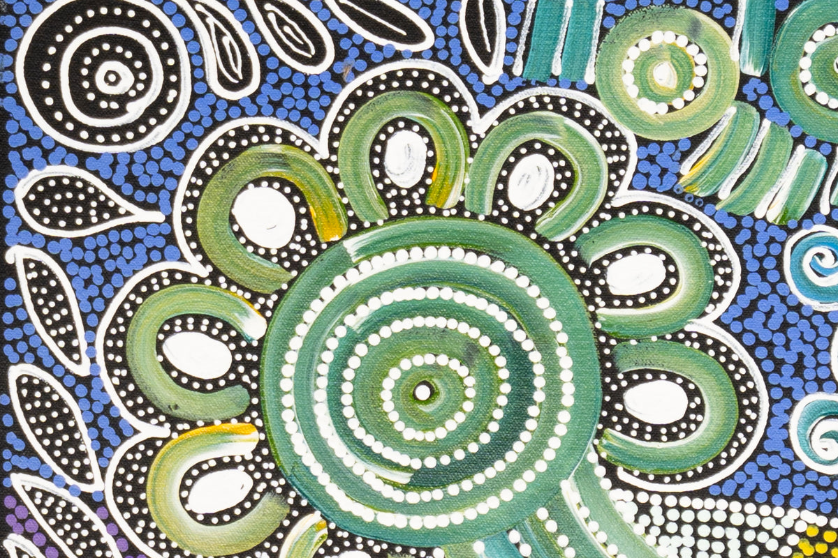 Aboriginal Painting - Bush Desert Flowers