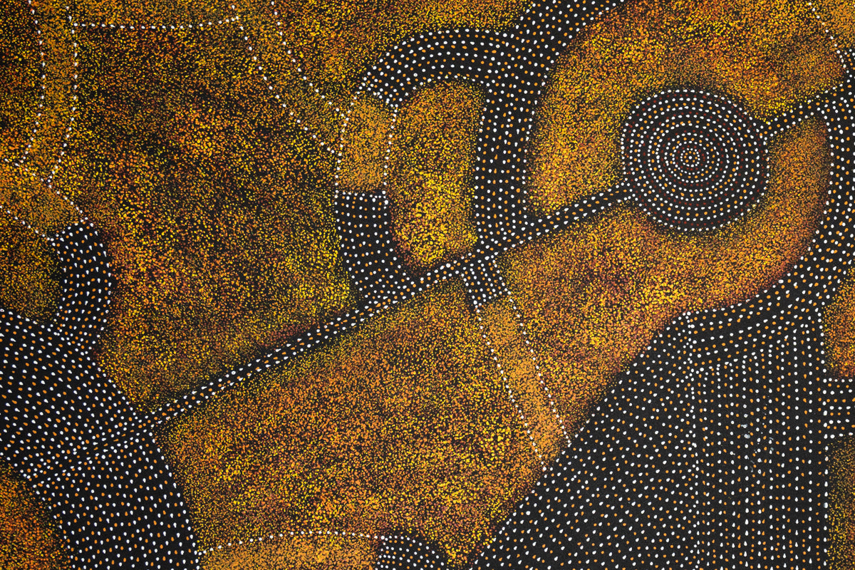 Aboriginal Painting - Bush Plum Dreaming