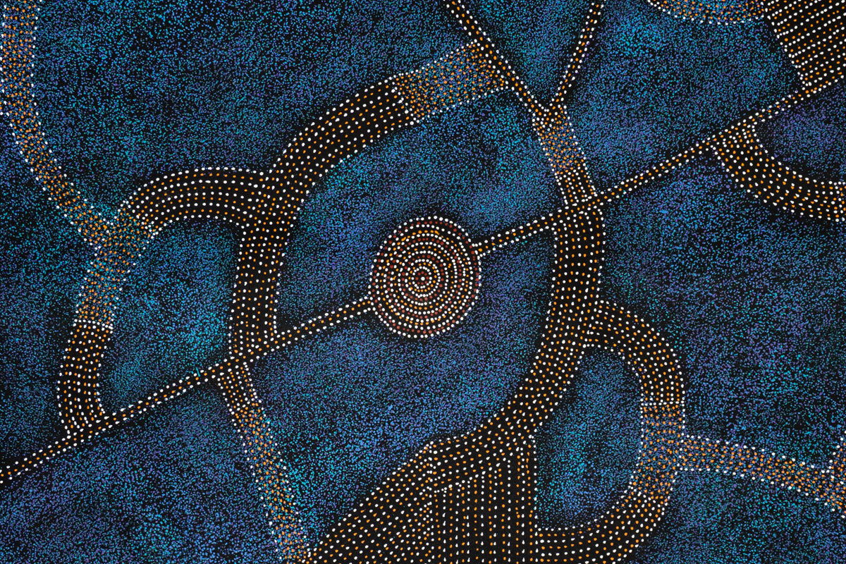 Aboriginal Painting - Bush Plum Dreaming