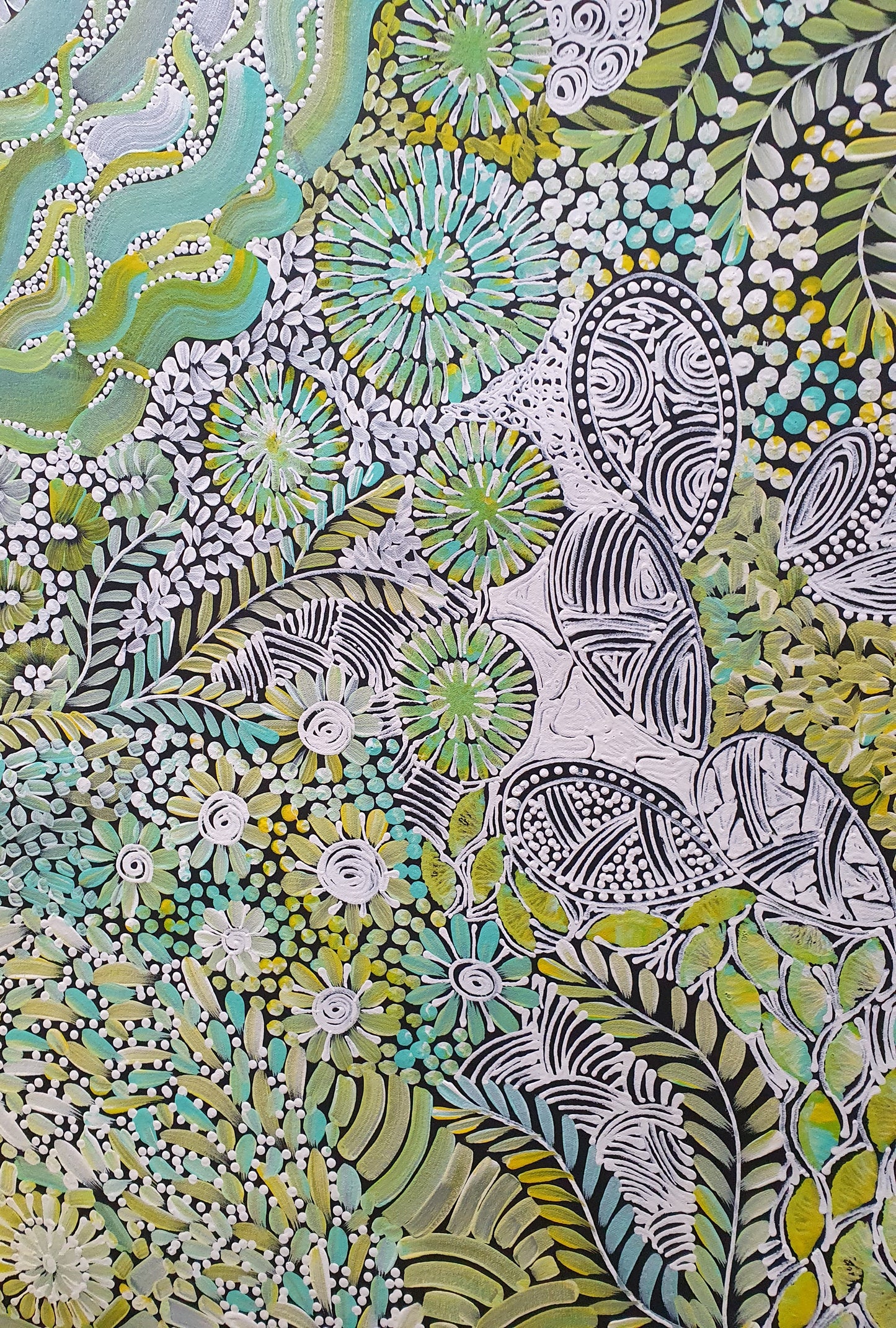 Aboriginal Painting - Alpar (Rat Tail plant)