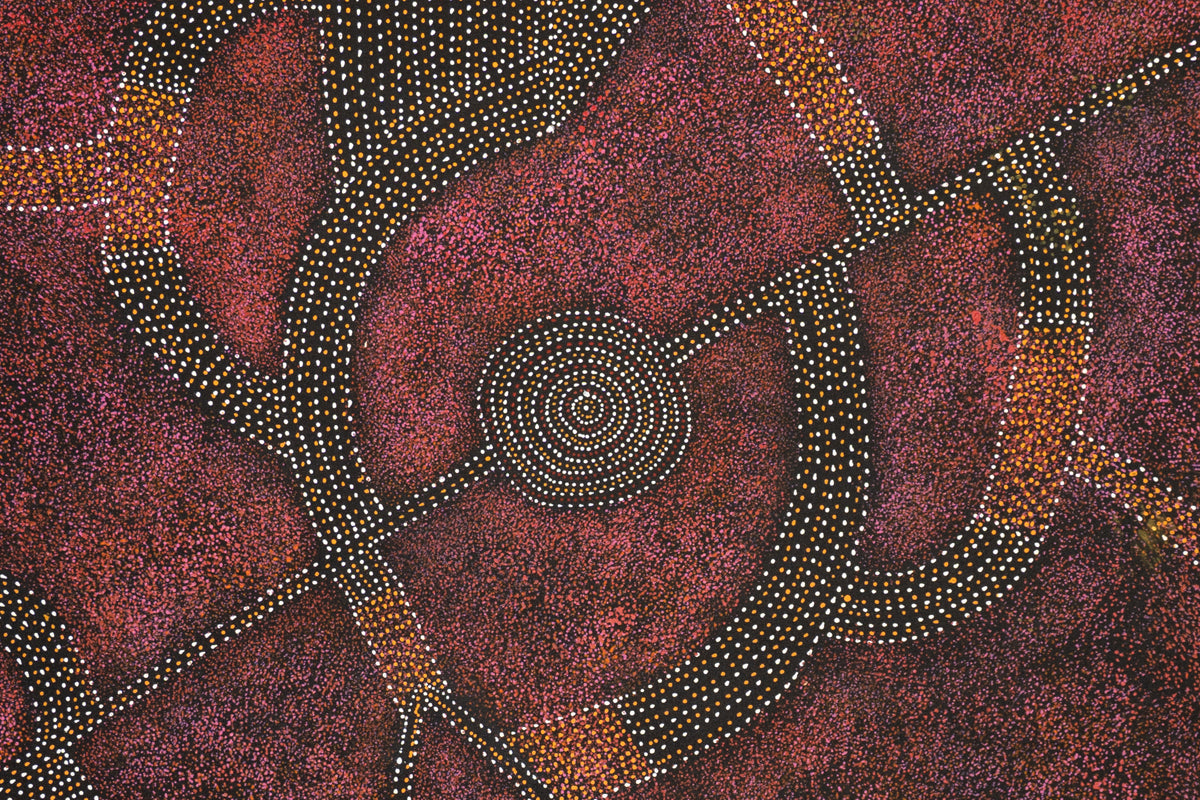 Aboriginal Painting - Bush Plum Dreaming