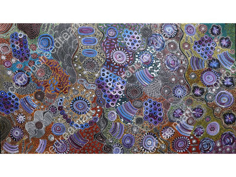 Aboriginal Painting - Bush Yam Woman Ceremony