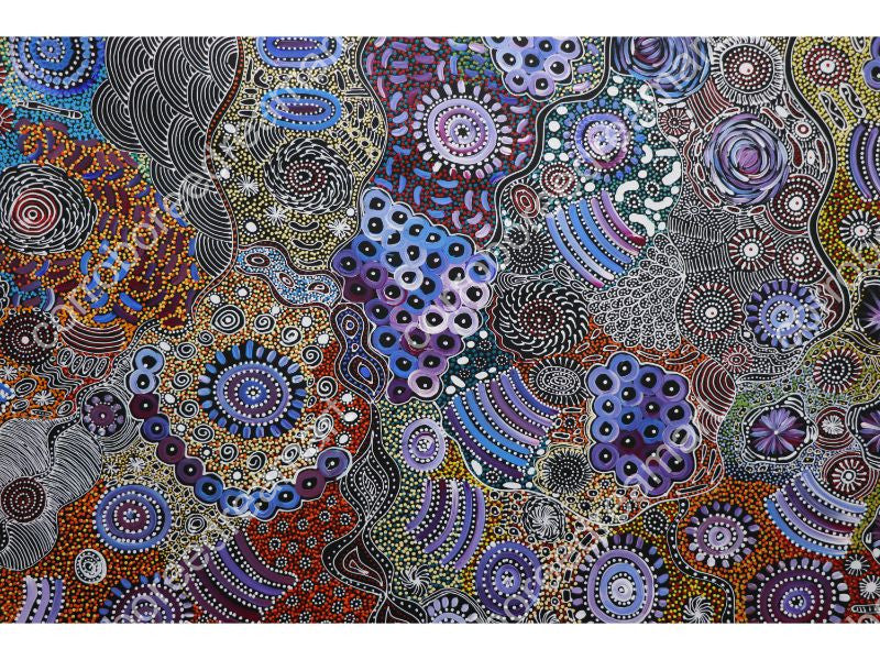 Aboriginal Painting - Bush Yam Woman Ceremony – Corroboree Dream Art
