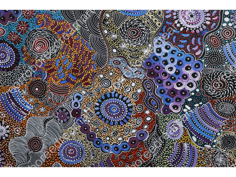 Aboriginal Painting - Bush Yam Woman Ceremony – Corroboree Dream Art