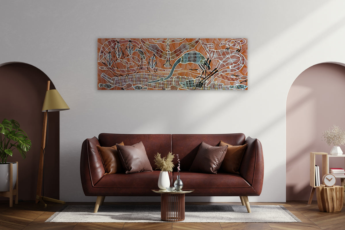 Aboriginal Painting - Dreamtime Animals