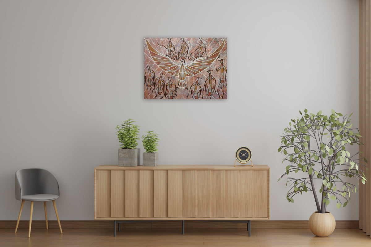 Aboriginal Painting - Dreamtime Sanctuary Spirits
