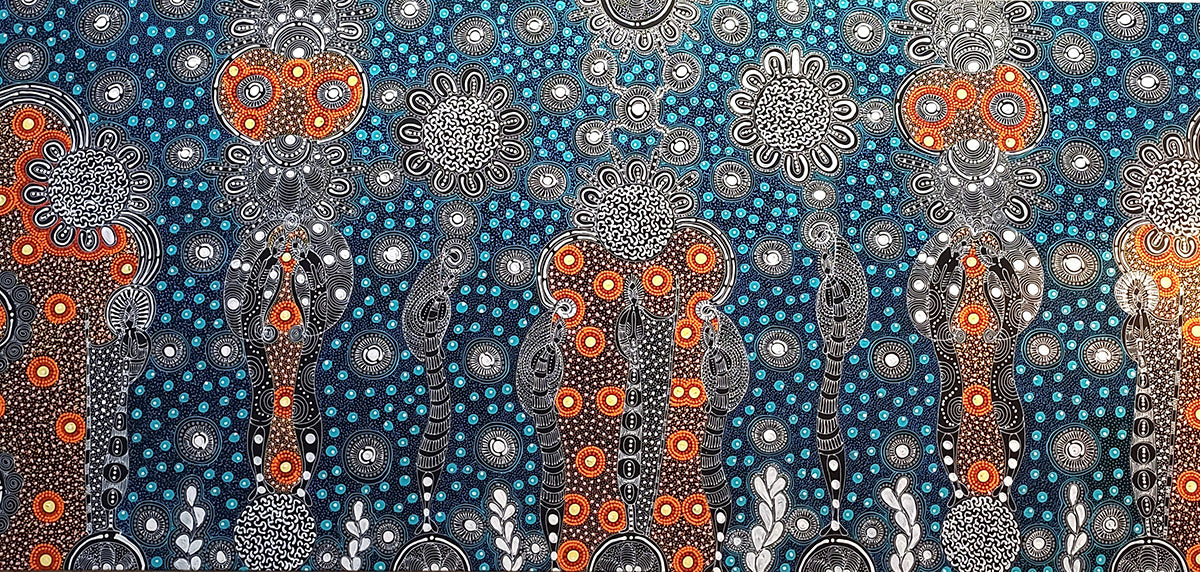 Aboriginal Painting - Dreamtime Sisters