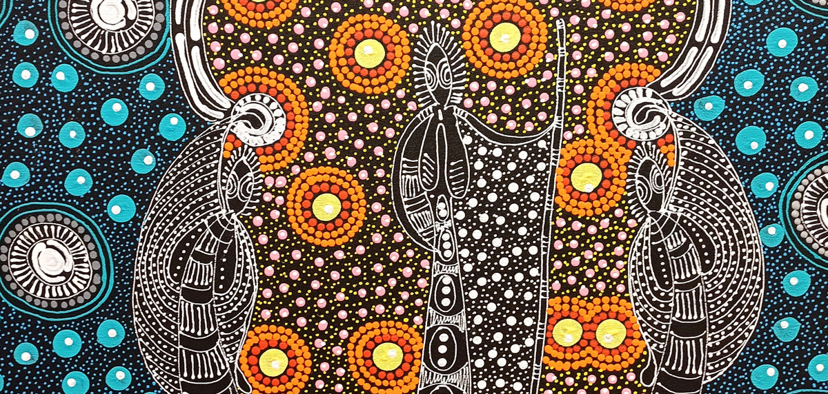 Aboriginal Painting - Dreamtime Sisters