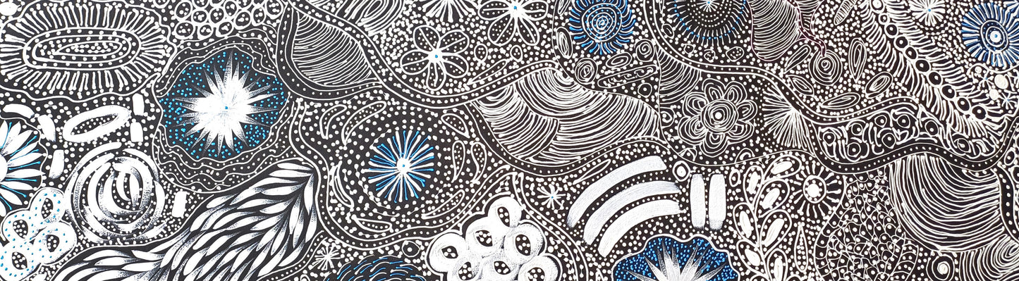 Aboriginal Painting - My Country Bush Yam