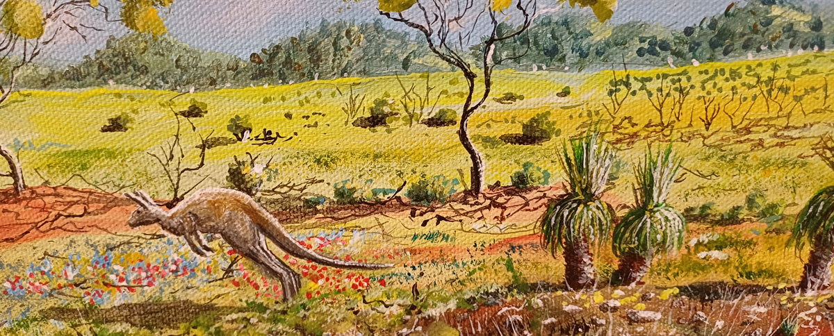 Aboriginal Painting - Outback Scenery