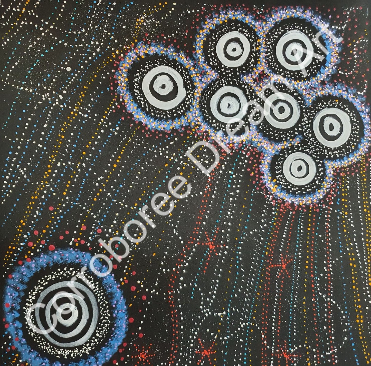 Aboriginal Painting - Star Dreaming (Seven Sisters)