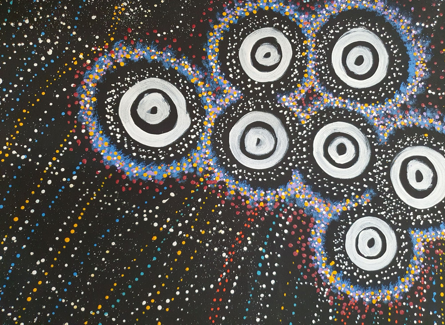 Aboriginal Painting - Star Dreaming (Seven Sisters)