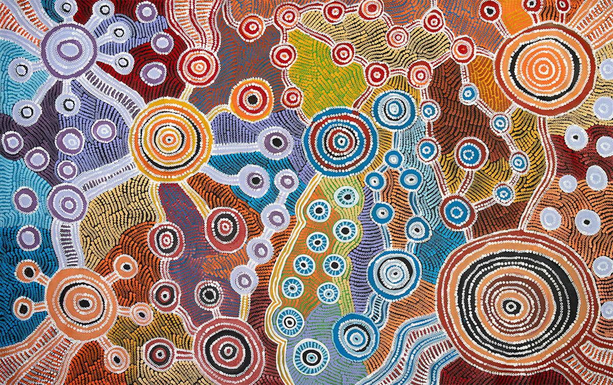 Aboriginal Painting - Water Rock Holes