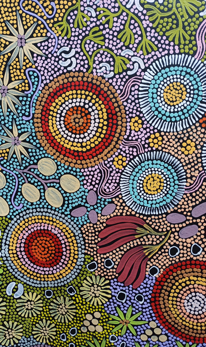 Aboriginal Painting - Budgerigar Dreaming