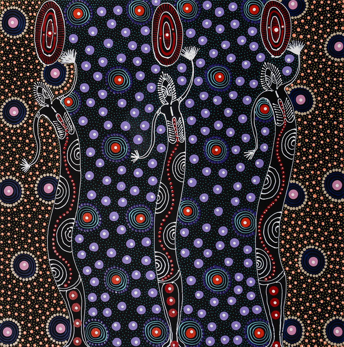 Aboriginal Painting - Dreaming Sisters