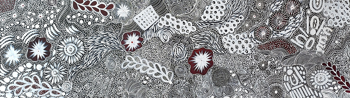 Aboriginal Painting - My Country Bush Yam